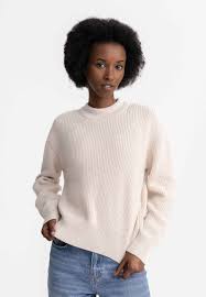 Womens Ribbed Knit Sweater